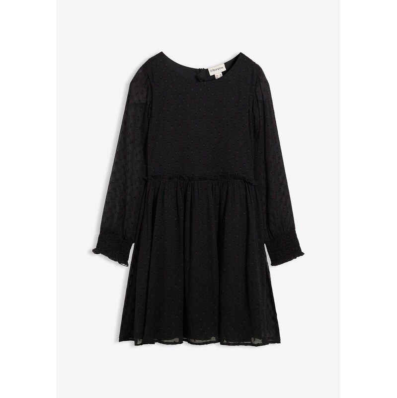 bonprix Šifónové šaty, farba čierna 65806499