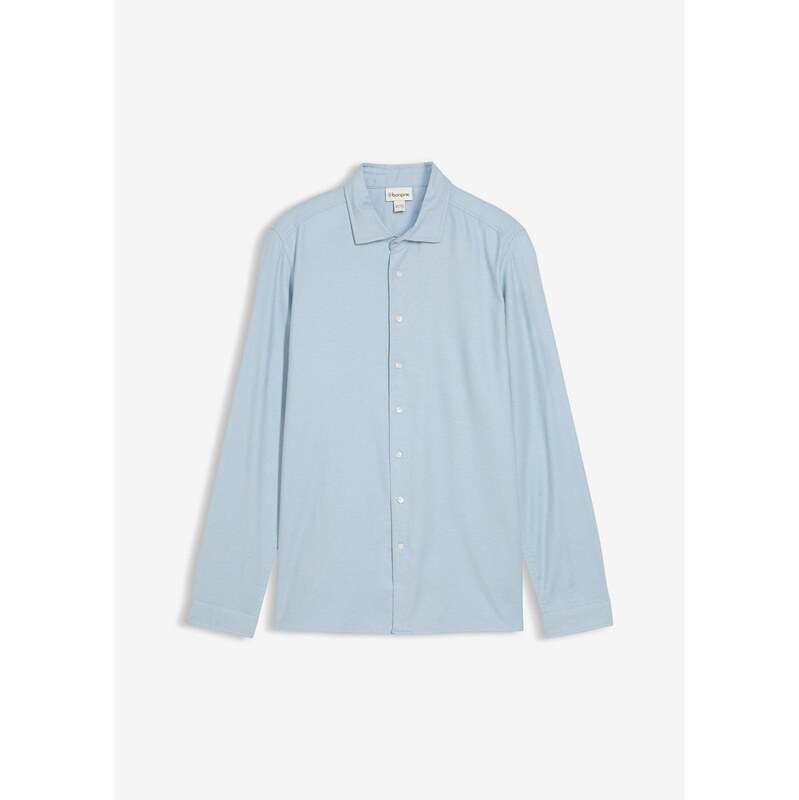 bonprix Biznis košeľa z čistej bavlny, Slim Fit, farba šedá 65806511
