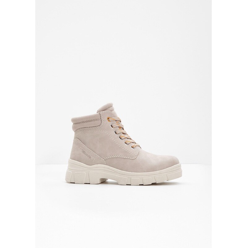 bonprix Šnurovacie čižmy Tamaris, farba béžová 65806566