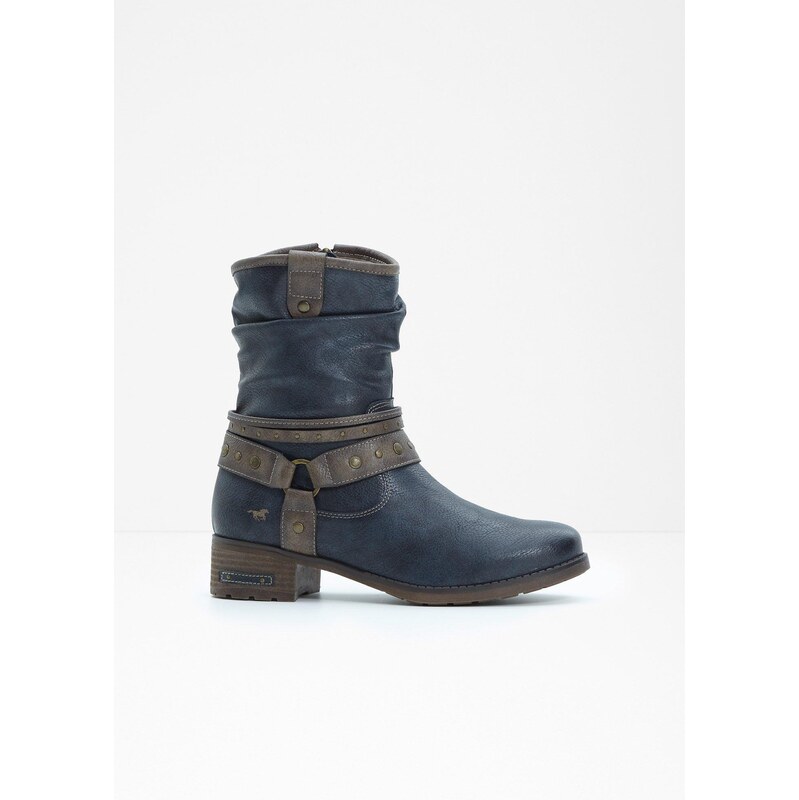 bonprix Čižmy Mustang, farba modrá 65806625