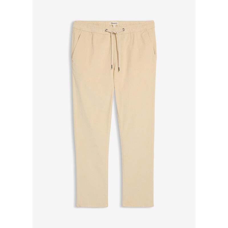 bonprix Kordové nohavice bez zapínania, rovné, Regular Fit, farba 65806637