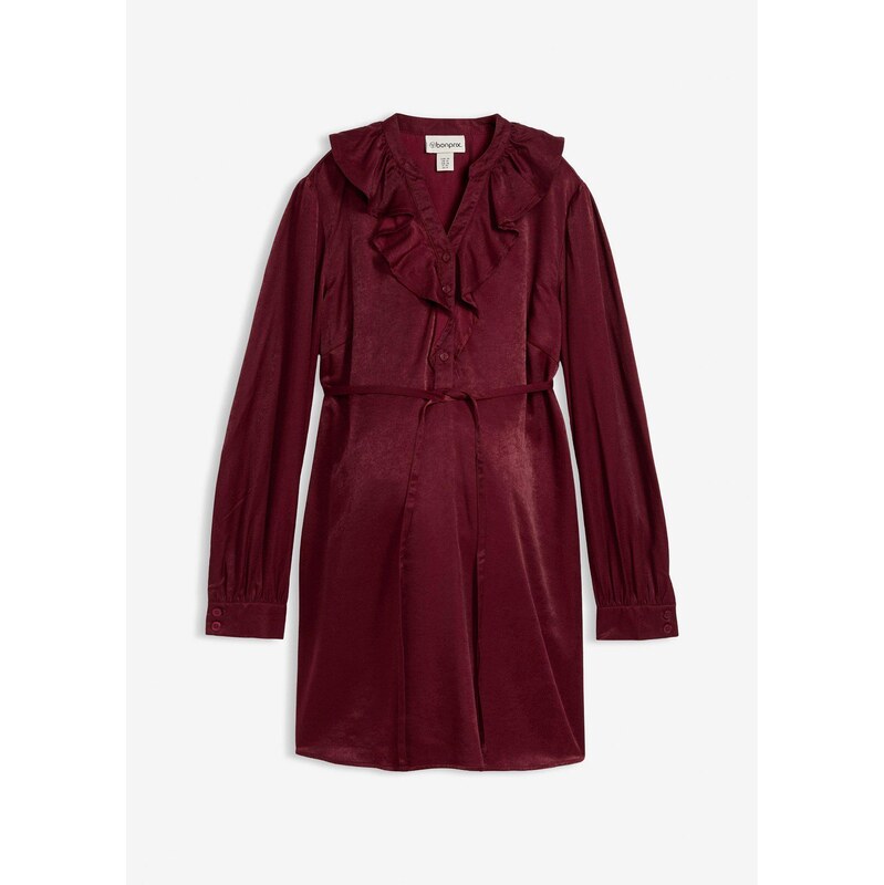 bonprix Materská blúzka z mäkkého saténu, farba červená 65806719