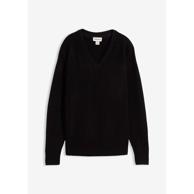 bonprix Pletený pulóver, oversize, farba čierna 65806713