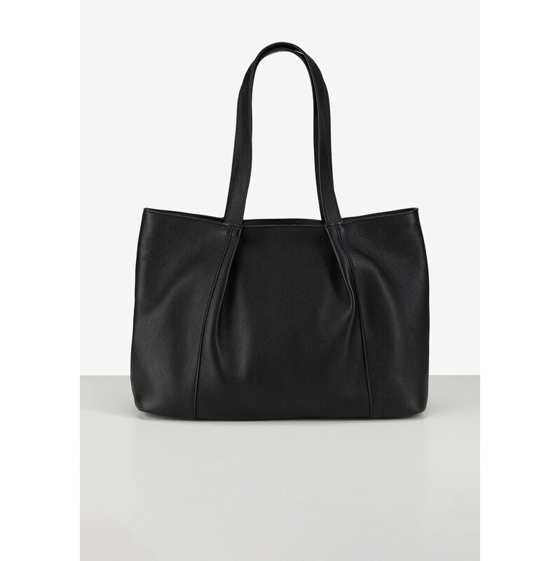 bonprix Kožená taška shopper, farba čierna 65806785