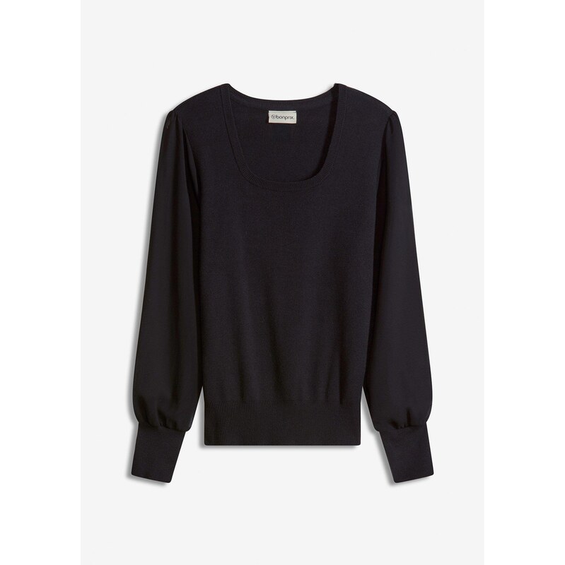 bonprix Jemne pletený pulóver z padavého viskózového mixu, farba 65806832