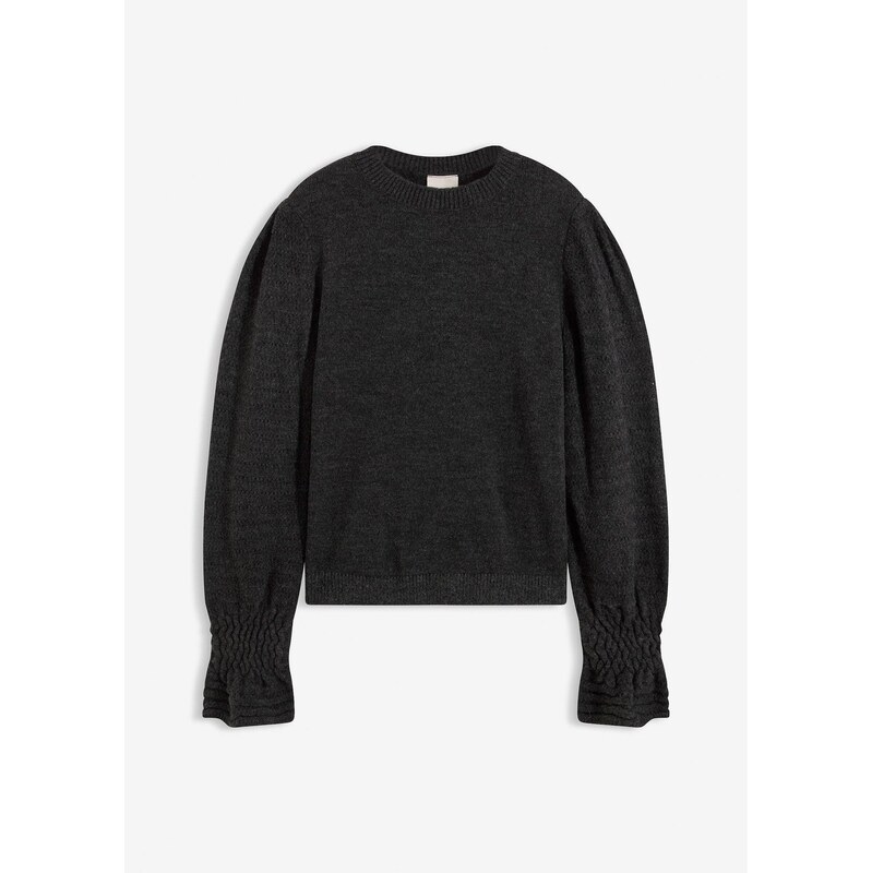 bonprix Pulóver, farba šedá 65806837