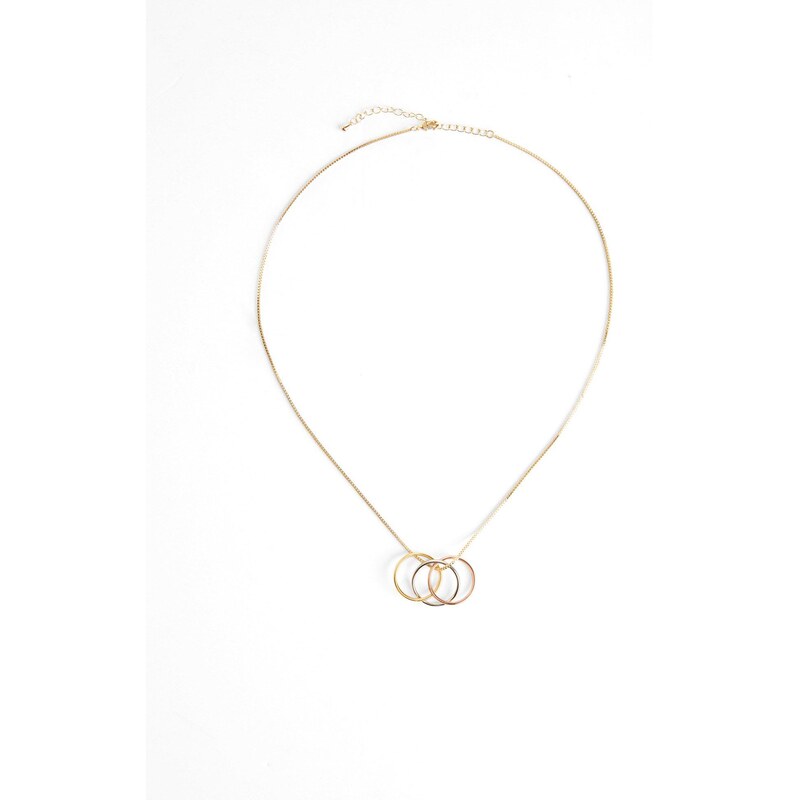 bonprix Viacradová retiazka s príveskom, farba zlatá 65806841