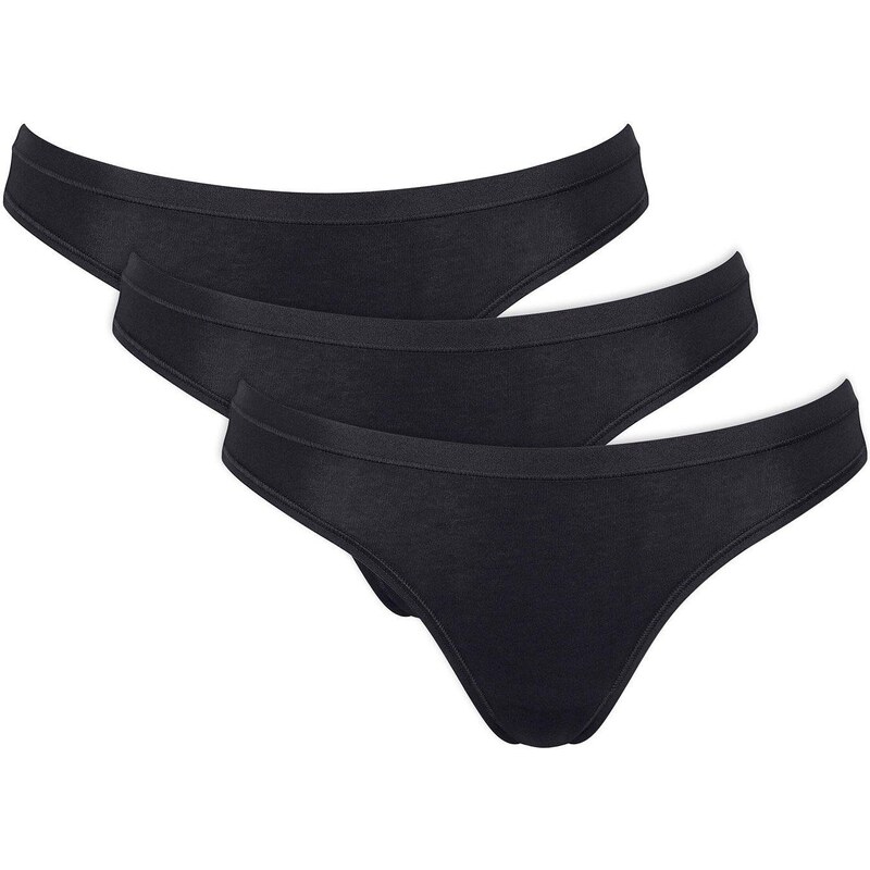 bonprix sloggi GO Mini nohavičky (3 ks) Daliy Cotton, farba čierna 65806909