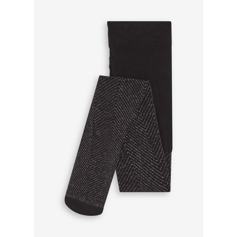 bonprix Jemné pančuchové nohavice s lesklým vzorom, 20 DEN, farba 66087469