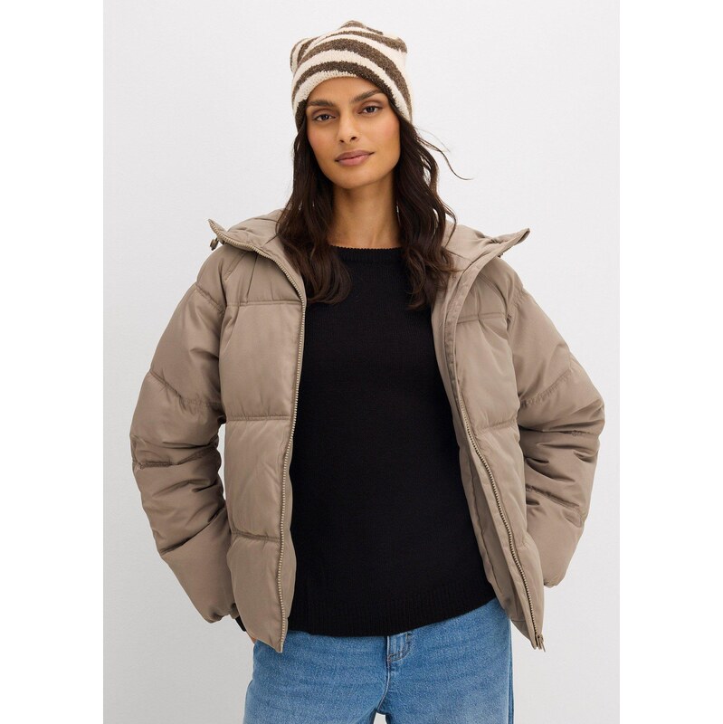 bonprix Prešívaná bunda oversize, farba zelená 65805955