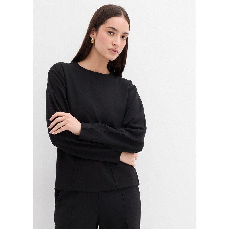 bonprix Tričko s dlhým rukávom, Punto di Roma, farba čierna 65806408
