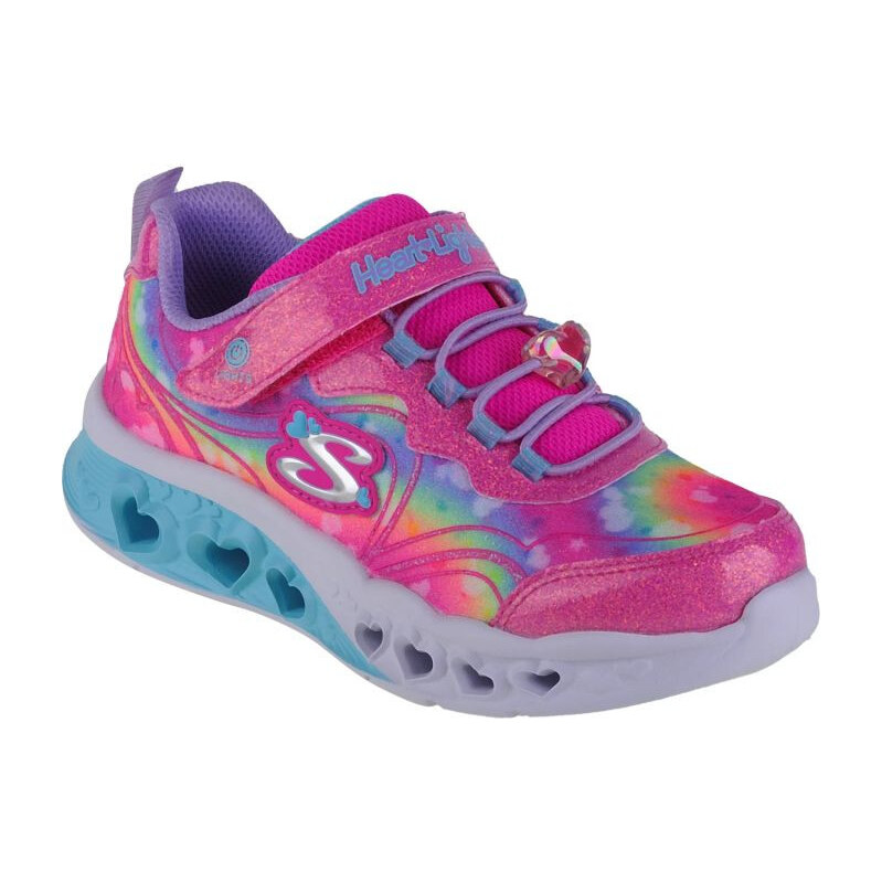 Skechers Flutter Heart Lights-Groovy Swirl 303253L-HPLV Pink 28 65808241