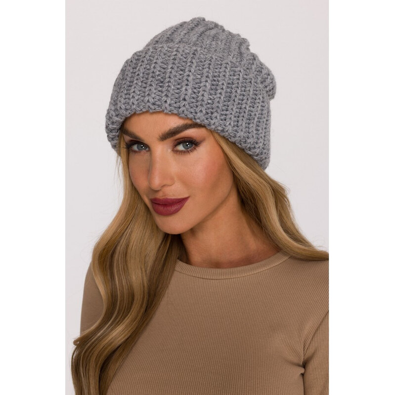 Moe M895 Rebrovaná čiapka - sivá 67711455