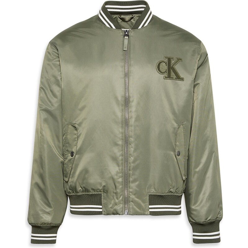 Calvin Klein Jeans Prechodná bunda TIPPED HERO olivová 65861542