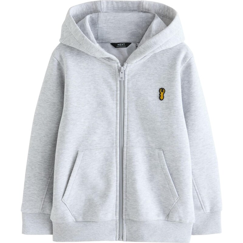 Next Tepláková bunda sivá melírovaná 65812313