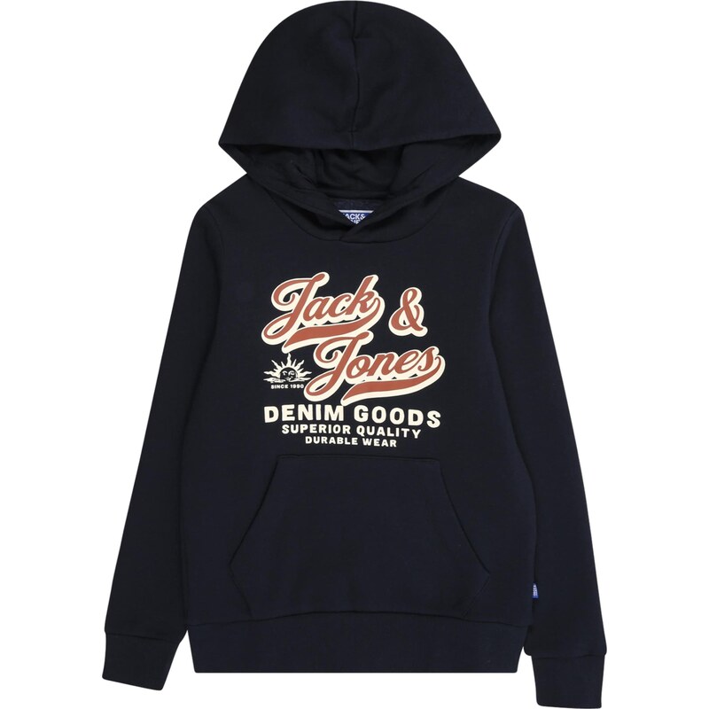 Jack & Jones Junior Mikina nebielená / tmavomodrá / hnedá 64746880
