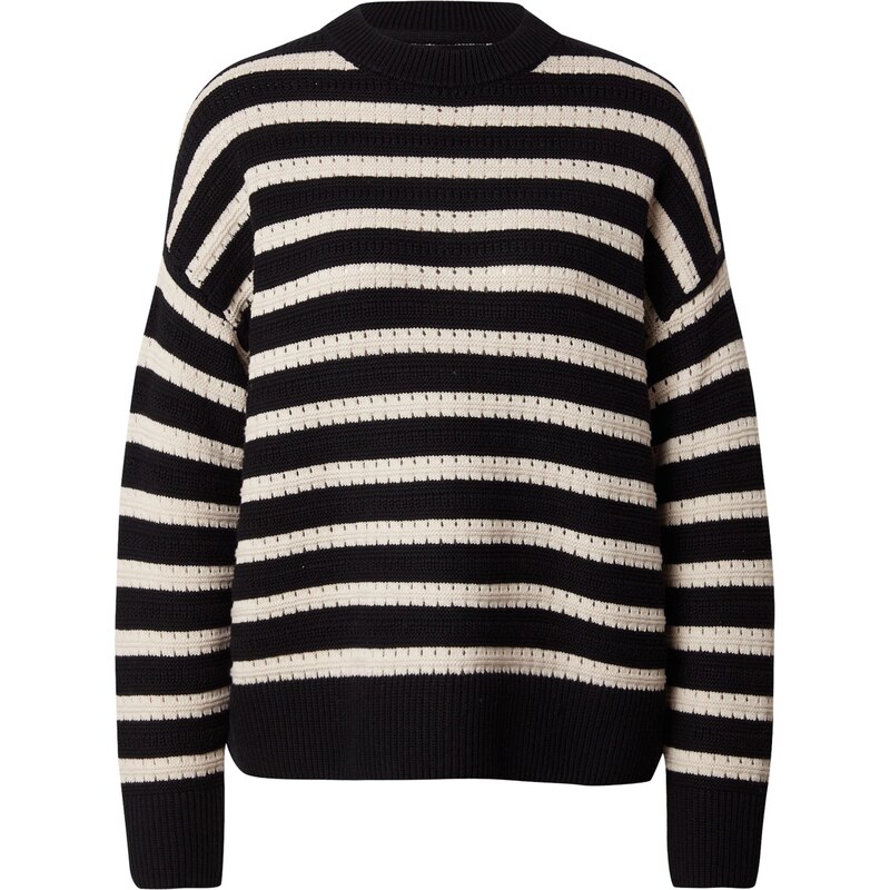 VERO MODA Sveter VMCalla krémová / čierna 65887259