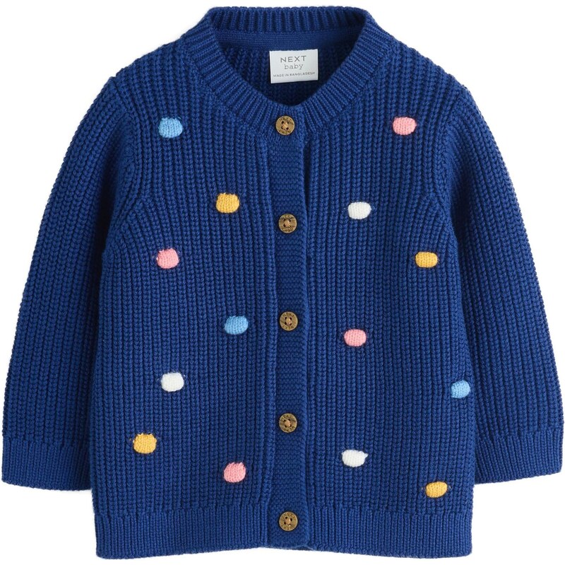 Next Kardigán námornícka modrá / svetlomodrá / žltá / ružová 65891948