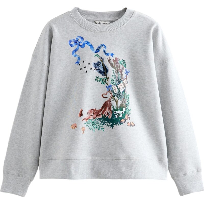 Cath Kidston Mikina Great Ormond Street Hospital modrá / hnedá / sivá 65816074