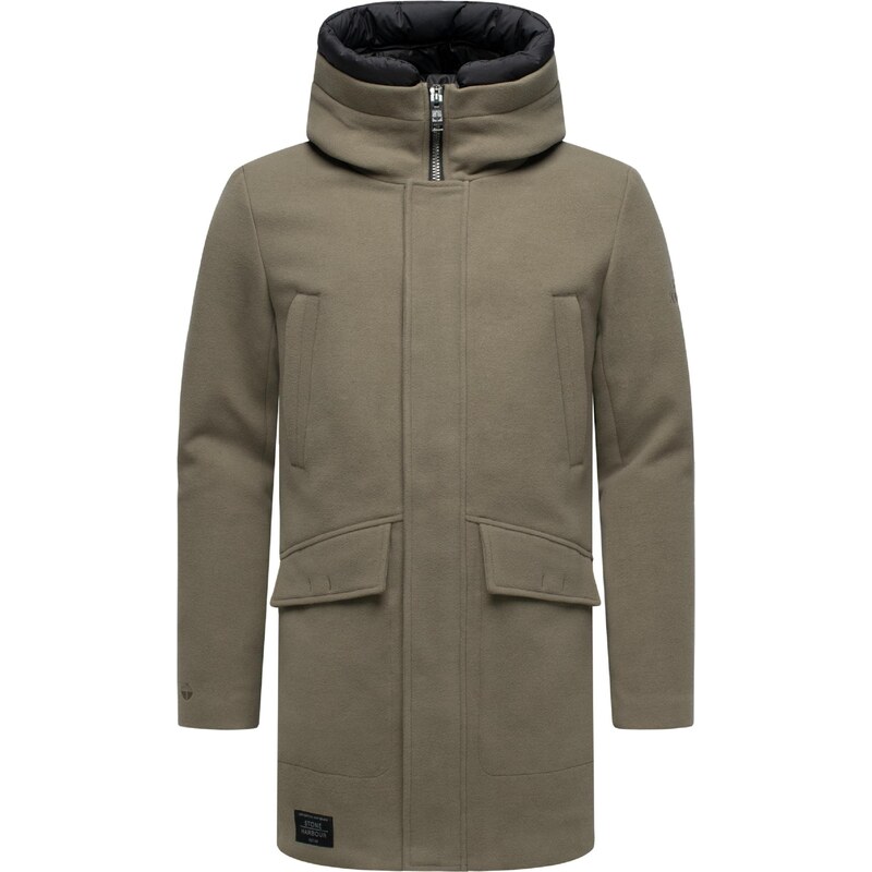 STONE HARBOUR Zimný kabát Fenroos sépiová / čierna 65893340