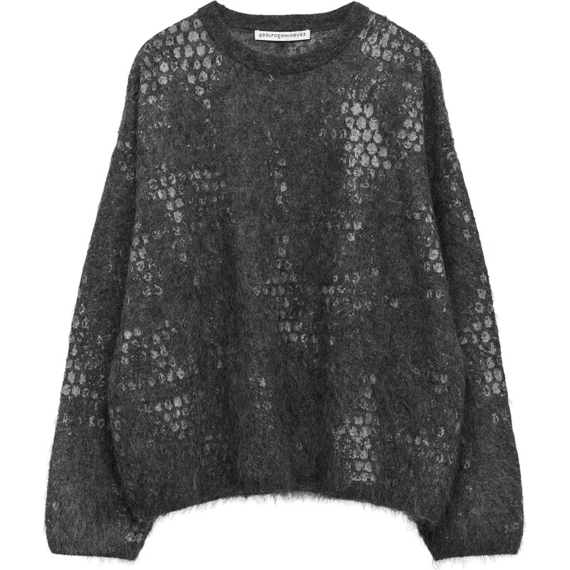 Adolfo Dominguez Sveter tmavosivá / biela 65893378