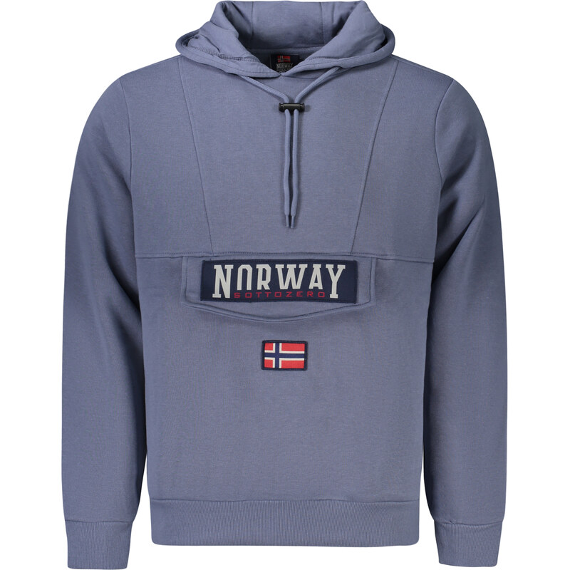 Štýlová Pánska Mikina bez zipsu NORWAY 1963 Classic Modrá 66049544