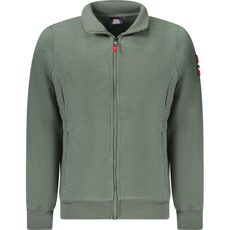 Štýlová Pánska Mikina so zipsom NORWAY 1963 Zelená 66049541