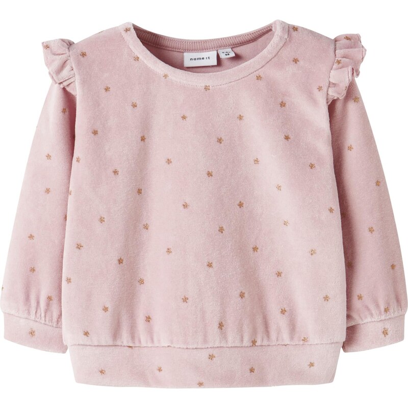 NAME IT Mikina NORAH zlatá / orgovánová 65817051