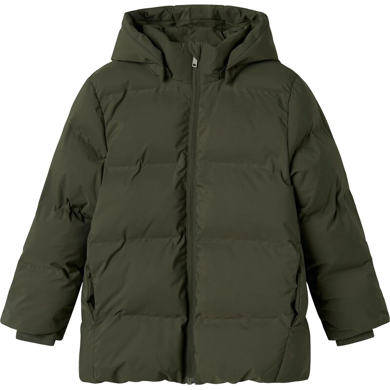 NAME IT Zimná bunda NKNMusk tmavozelená 65817042