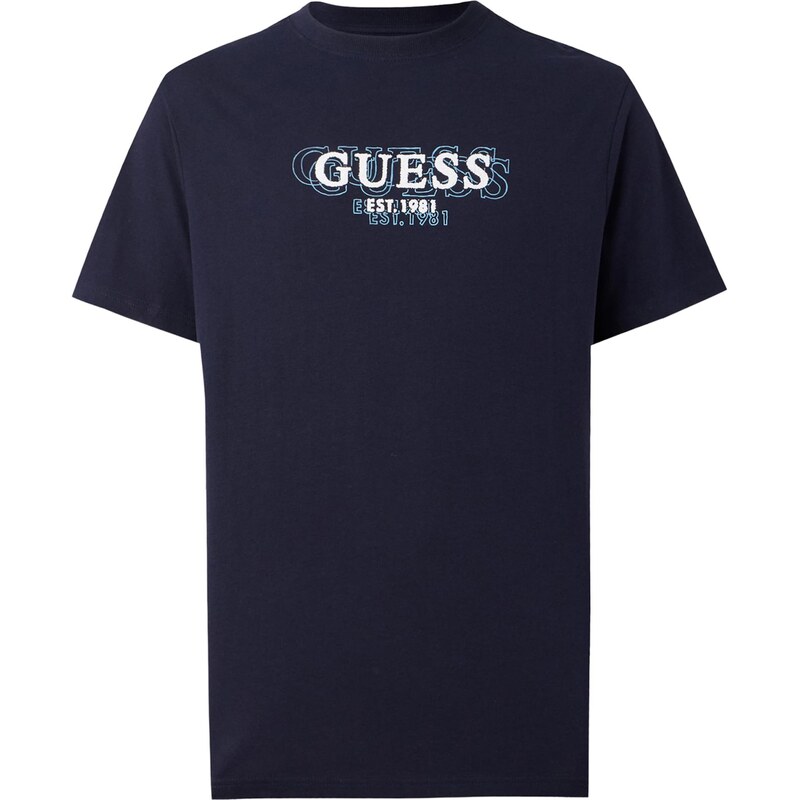 GUESS Tričko námornícka modrá / nebesky modrá / biela 65817139