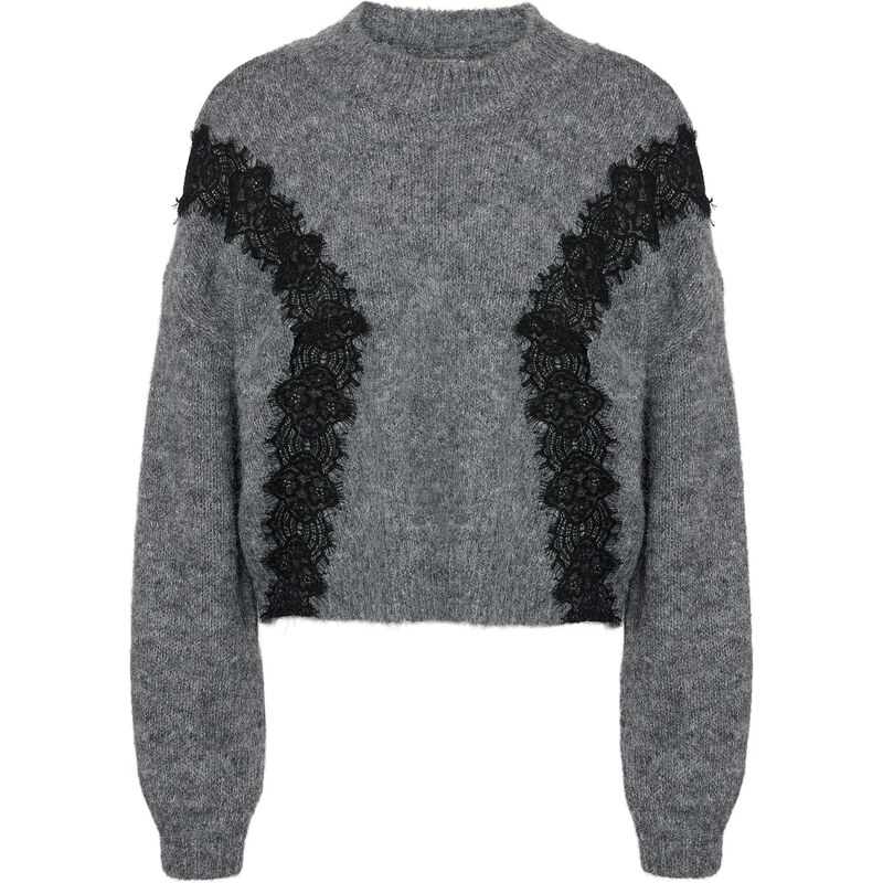 Noisy may Sveter NMSUTTON tmavosivá / čierna 65853436