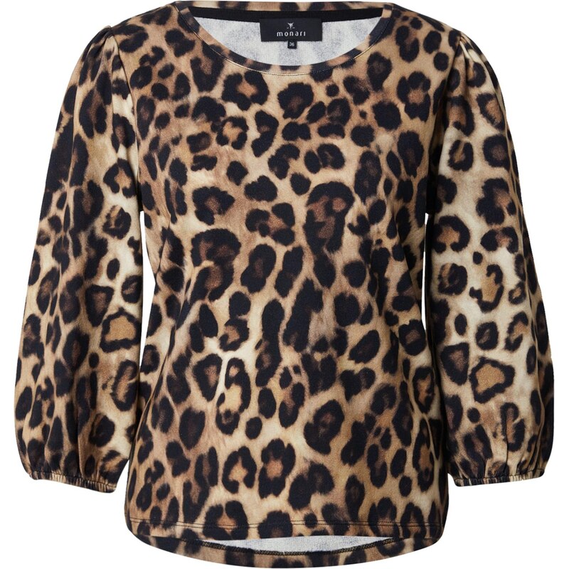 monari Blúzka čokoládová / svetlohnedá / čierna 65817133