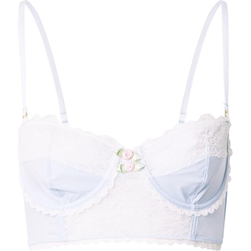 WILD LOVERS Podprsenka WILLOW nebesky modrá / biela 65817252