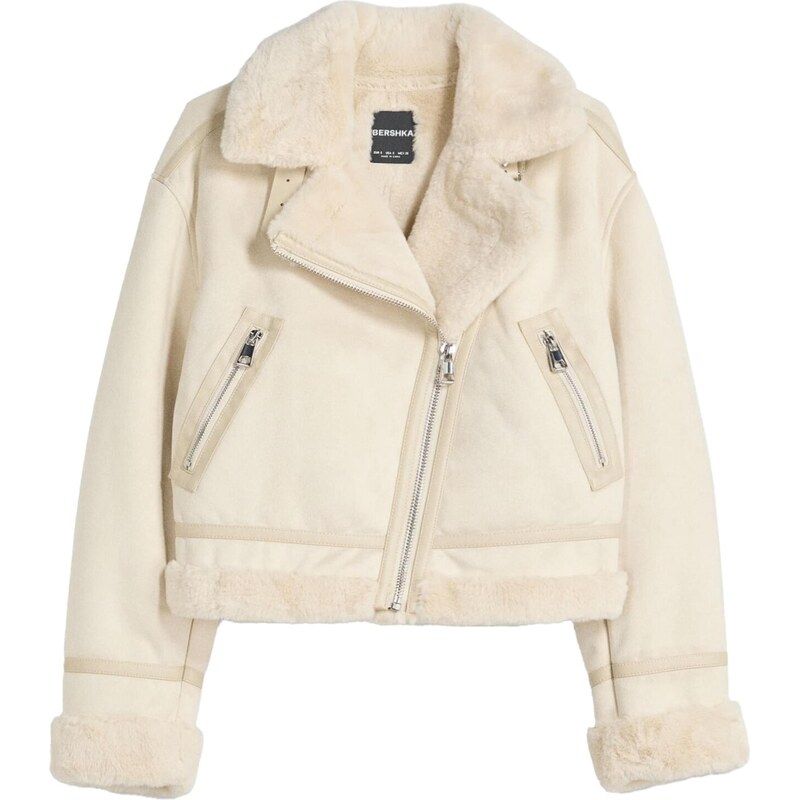 Bershka Prechodná bunda žltá 65906305