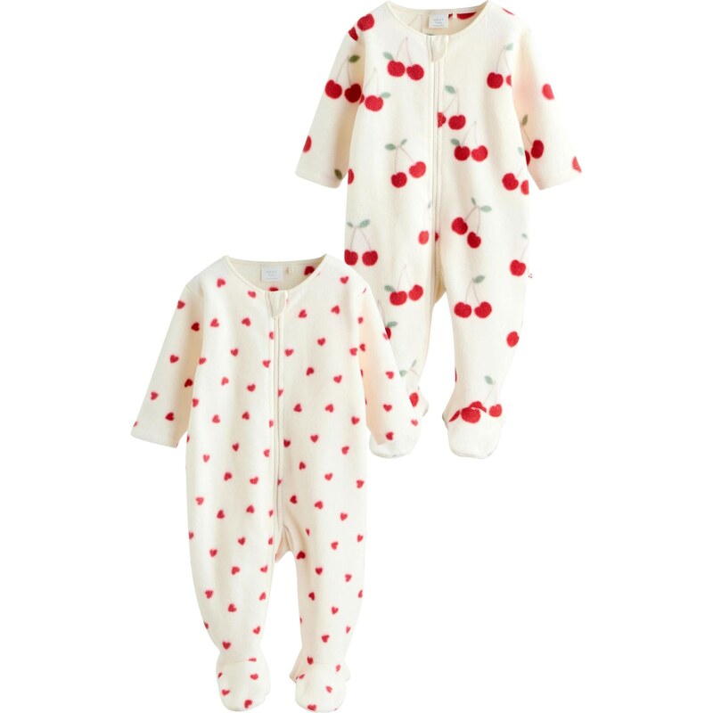 Next Pyžamo smaragdová / orgovánová / červená / biela ako vlna 65893550