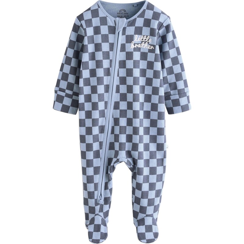 Next Pyžamo zafírová / svetlomodrá / biela 65894252