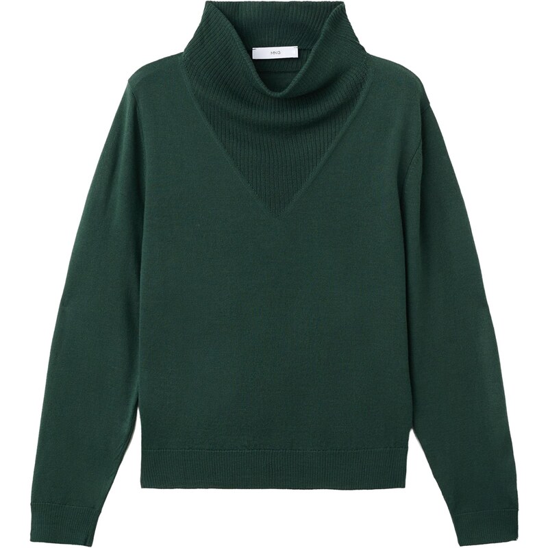 MANGO Sveter tmavozelená 65894709