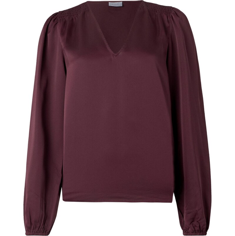 VILA Blúzka VIEllette vínovo červená 65895032