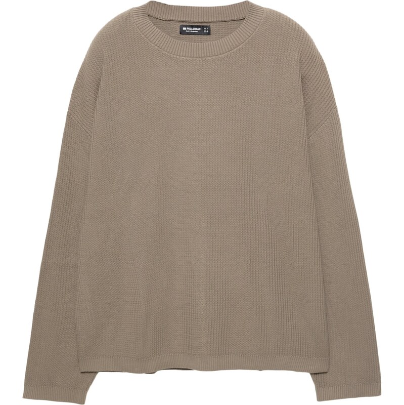 Pull&Bear Sveter svetlohnedá 65896433
