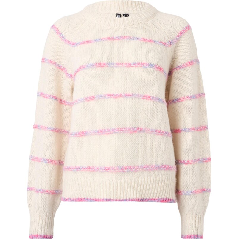 PIECES Sveter NELIA nebielená / orgovánová / ružová 65896581