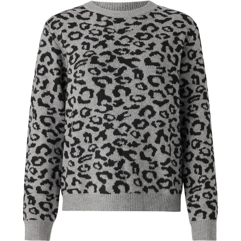 ONLY Sveter ONLLEONORA sivá melírovaná / čierna 65896576