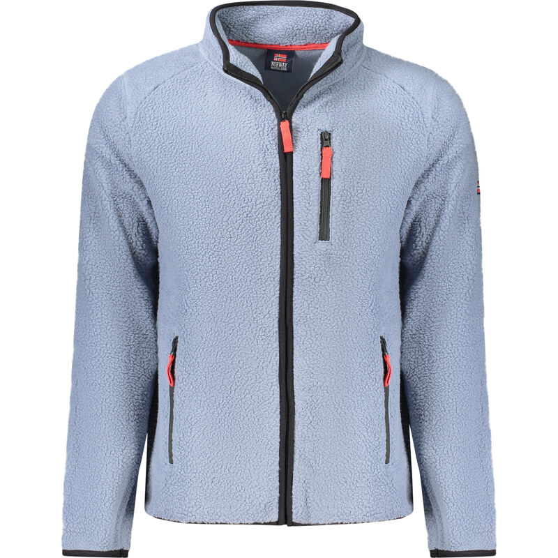 Športová Pánska Mikina so zipsom NORWAY 1963 Modrá 68243188