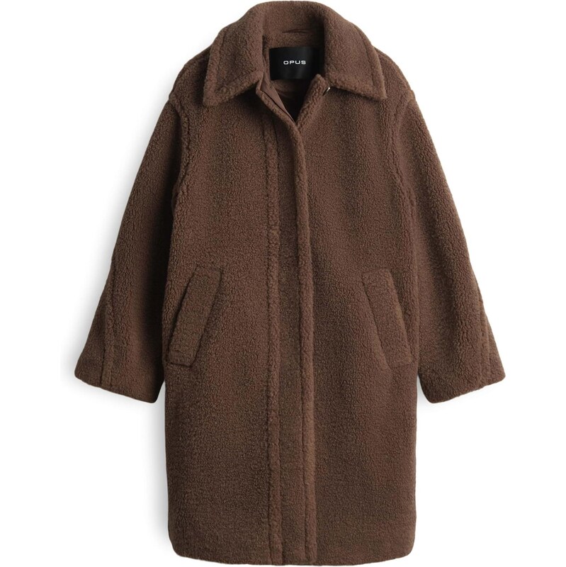 OPUS Prechodný kabát Heddy tmavohnedá 66052273