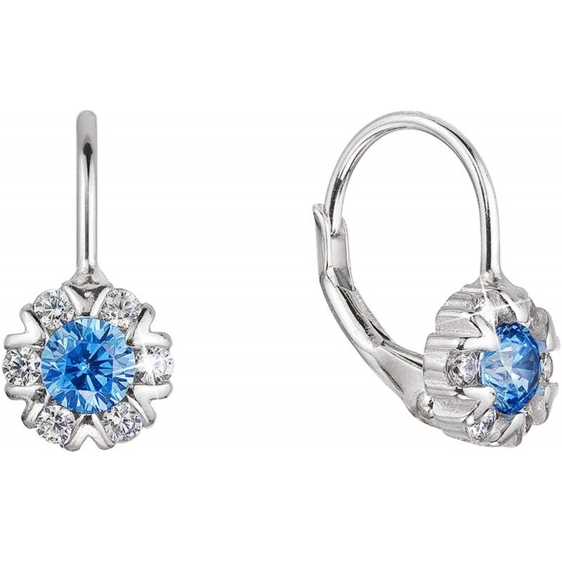 Evolution Group Strieborné dievčenské náušnice so zirkónmi 11474.3 66591658