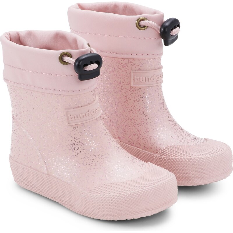 Bundgaard Malik detské zateplené barefoot gumáky / Rose Sparkle 65842446