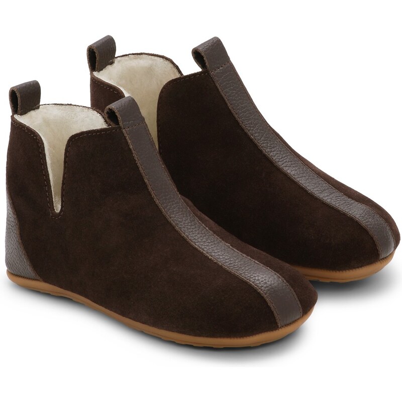Bundgaard Toto zateplené barefoot topánočky / Dark Brown 65842447
