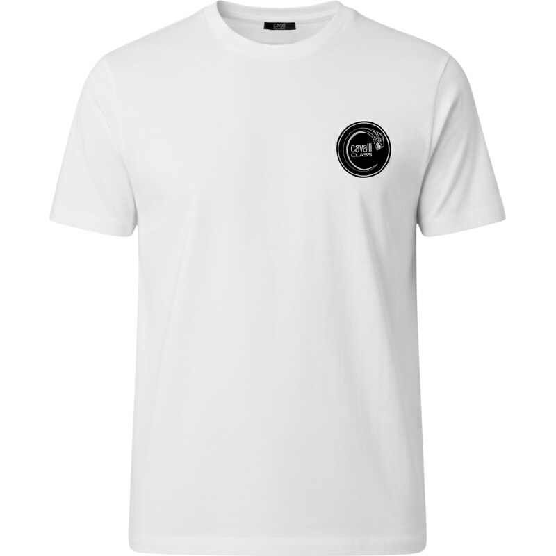 CAVALLI CLASS Logo White tričko 65798304