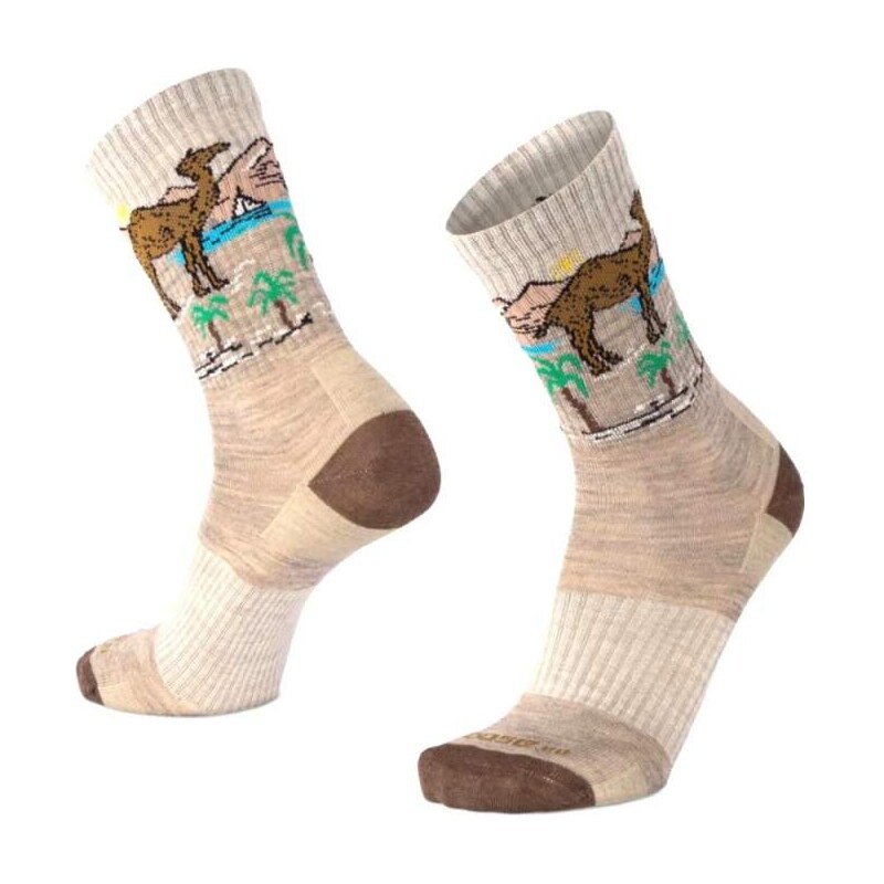 BESKYD CAMEL veselé merino ponožky s ťavou Moose S 1 pár béžová 65826287