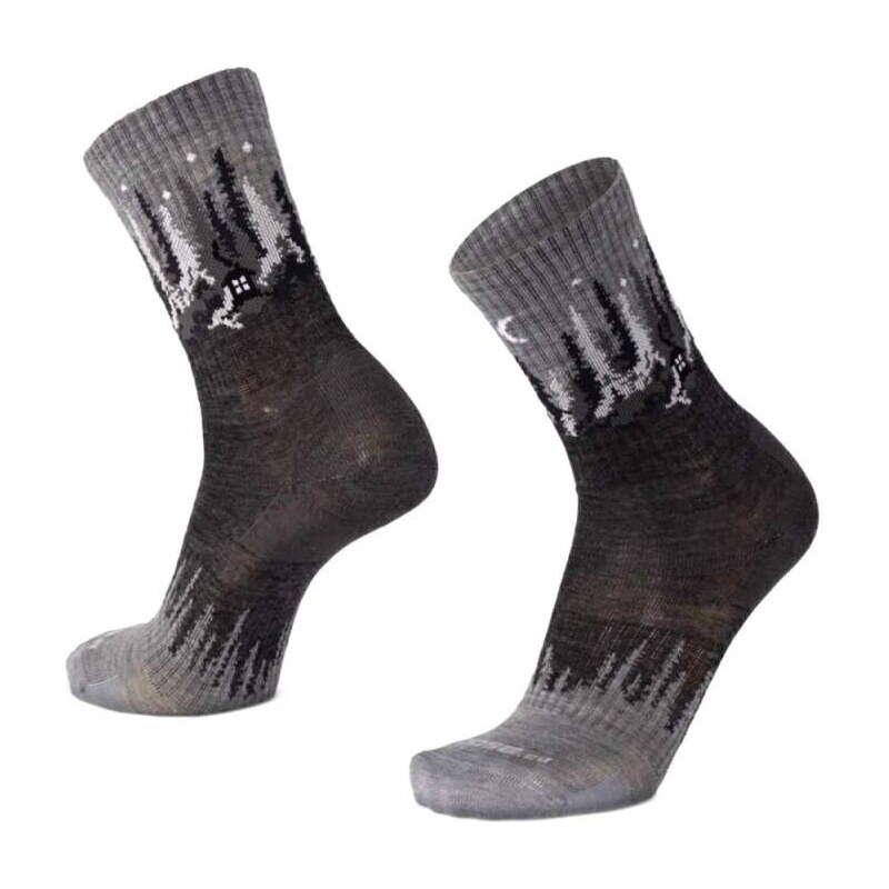 BESKYD GROVE veselé merino ponožky Moose sivá S 1 pár 65826285