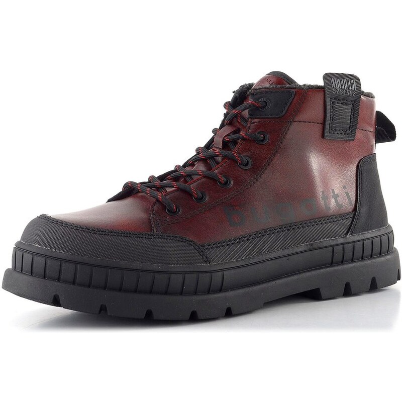 Bugatti pánska členková obuv červeno-čierna 325-AGA52-5050 65826296